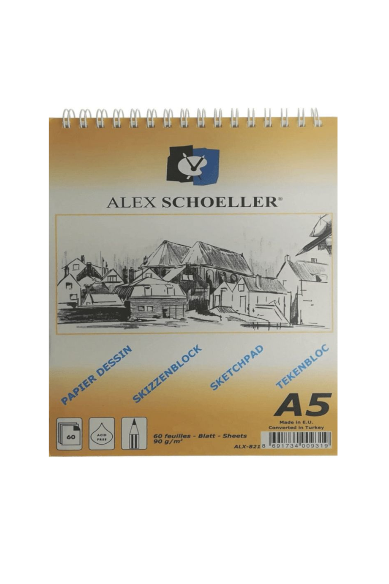 Alex Sch. Spr.Eskiz Blok 90gr A5 60yp Dik. Alx-821