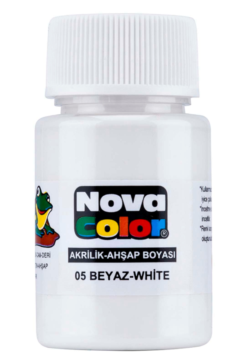 Nova Color Akrilik Boya Şişe Beyaz