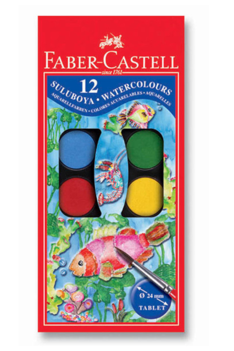 Faber-Castell Suluboya 12 Renk Küçük Boy